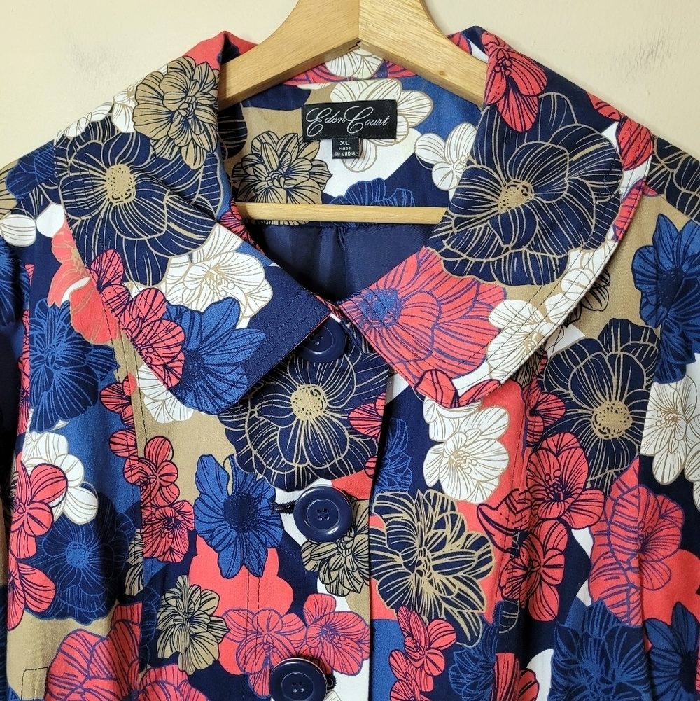 Eden Court Cottagecore Fall Floral Jacket - Picture 5 of 9